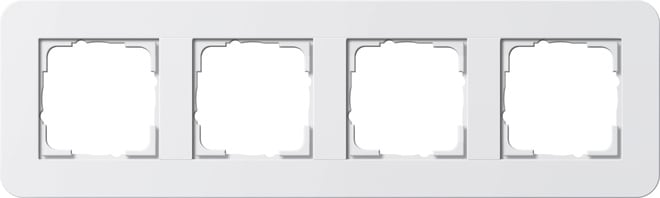 GIRA - GIR0214410 PLACCA 4-M GIRA E3 BNC PURO/BNC PURO