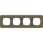 GIRA - GGI0214426 PLACCA 4-M GIRA E3 OMBRA/ANTRAC.