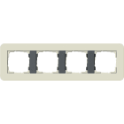 GIRA - GGI0214427 PLACCA 4-M GIRA E3 SABBIA/ANTRAC.