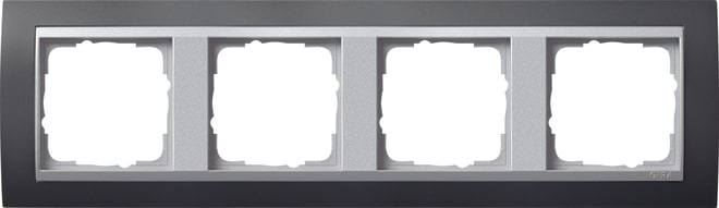 GIRA - GIR021481 PLACCA 4-M INTERM.PL. C.ALLUM.