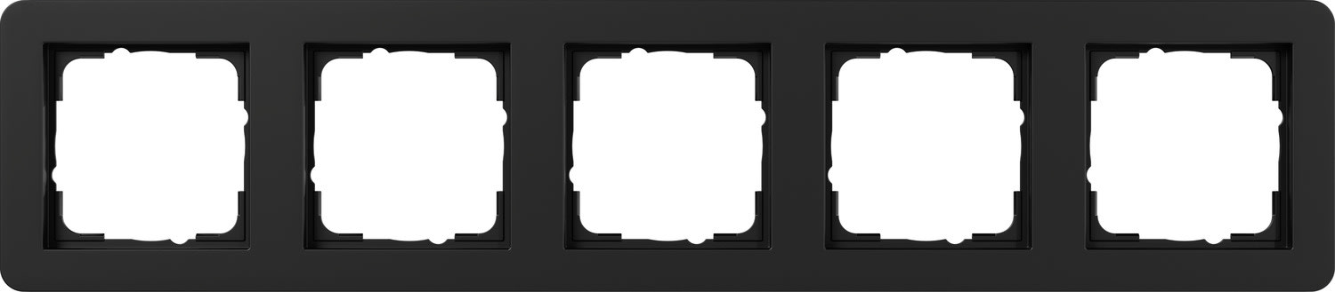 GIRA - GIR0215153 PLACCA 5-M GIRA E1 NERO O