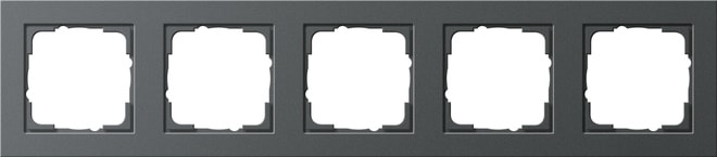 GIRA - GIR021523 PLACCA 5-M GIRA E2 ANTRACITE