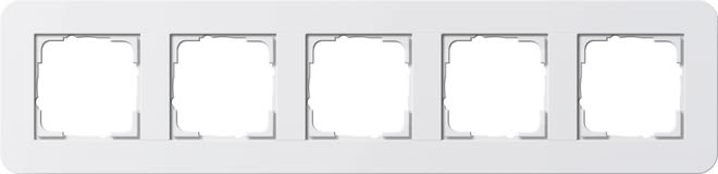 GIRA - GIR0215410 PLACCA 5-M GIRA E3 BNC PURO/BNC PURO