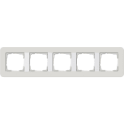 GIRA - GGI0215411 PLACCA 5-M GIRA E3 GRIGIO CH./BNC PURO