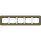 GIRA - GIR0215416 PLACCA 5-M GIRA E3 OMBRA/BNC PURO