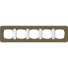 GIRA - GGI0215416 PLACCA 5-M GIRA E3 OMBRA/BNC PURO