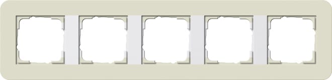 GIRA - GIR0215417 PLACCA 5-M GIRA E3 SABBIA/BNC PURO