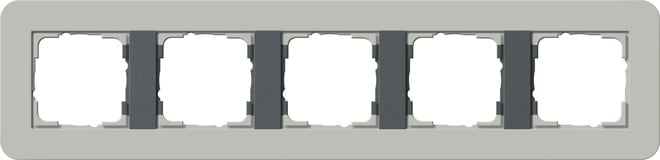 GIRA - GIR0215422 MASCH. COPERTURA 5X GIRA E3 GRIGIO/ANTRA