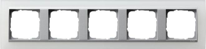 GIRA - GIR021550 PLACCA 5-M INTERM.PL. C.ALLUM.