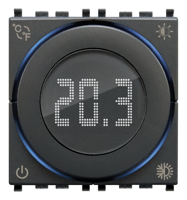 VIMAR SPA - VIW02970 Termostato rotella 2M 100-240V grigio