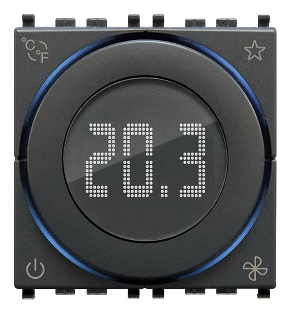 VIMAR SPA - VIW02971 TERMOSTATO ROTELLA DOMOTICO 2M GRIGIO