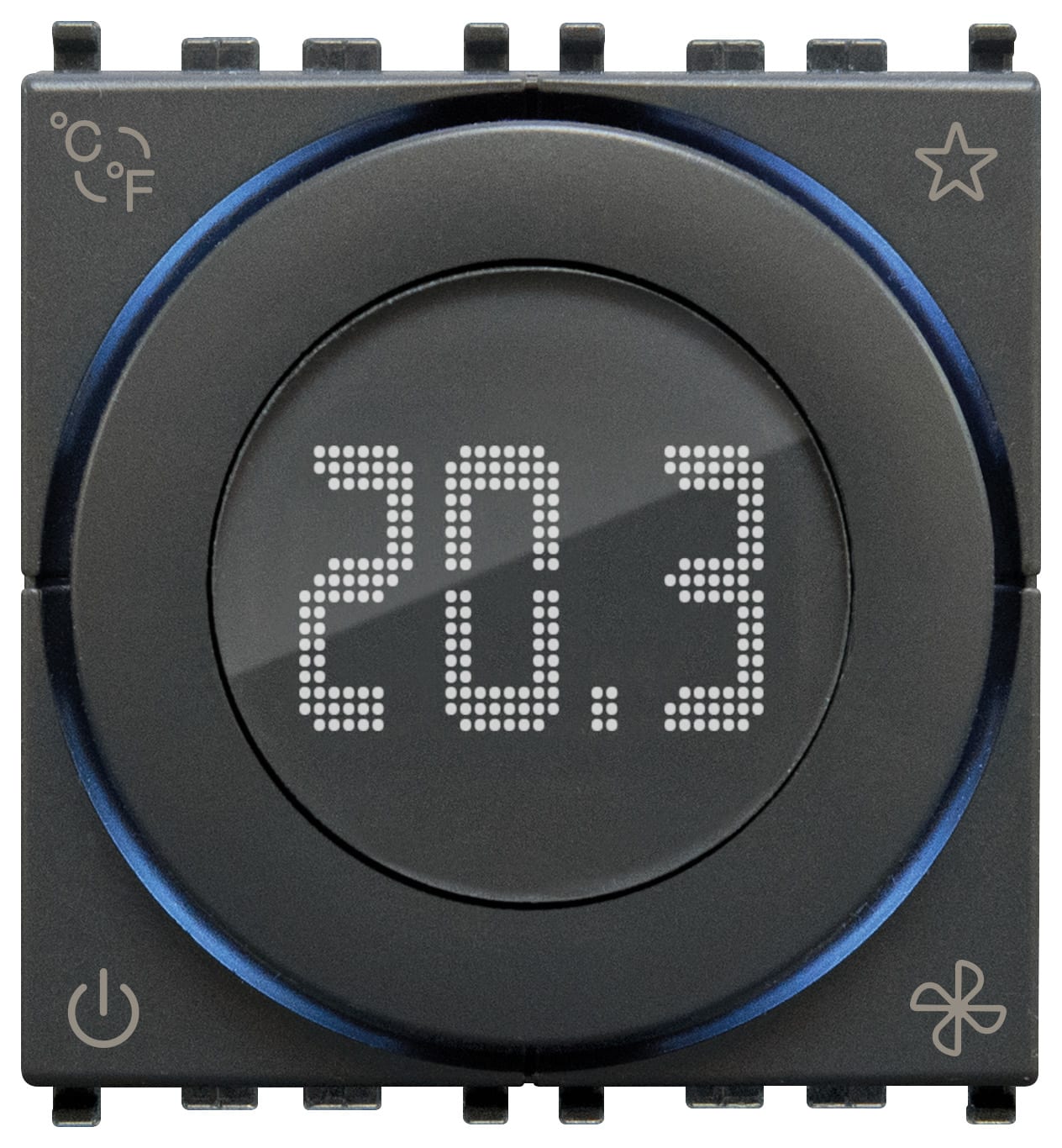 VIMAR SPA - VIW02974 TERMOSTATO ROTELLA CONNESSO IOT2M GRIGIO