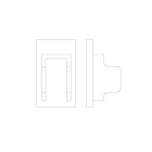 LINEA LIGHT (ILED) - ILD98911 KIT TAPPI IN PLASTICA 2PZ.BIANCHI