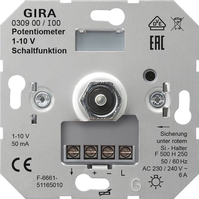 GIRA - GGI030900 POTENZIOMETRO 1 - 10 V FUNZ.INT.
