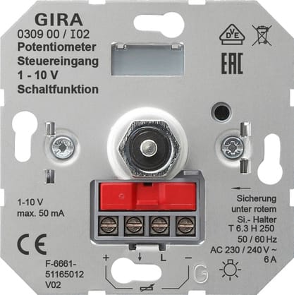 GIRA - GGI030900 POTENZIOMETRO 1 - 10 V FUNZIONE INTERR.