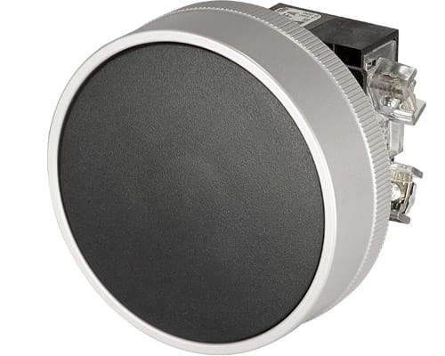 NEW ELFIN SRL - NEW030RFFPMNFAFC PULSANTE FUNGO PROT.MET. NERO NO+NC