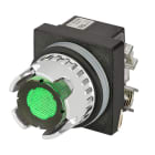 NEW ELFIN SRL - NEW030RPLSVFAFC24 PULS.LUM.SCHERM.VERDE NO+NC LED24V