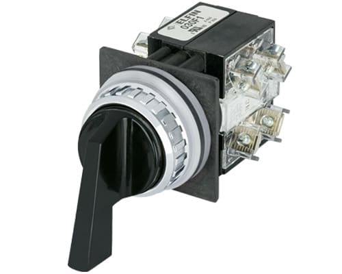 NEW ELFIN SRL - NEW030RSLNO2F1 SELETTORE LEVA NERO 3P.2NO+2NC