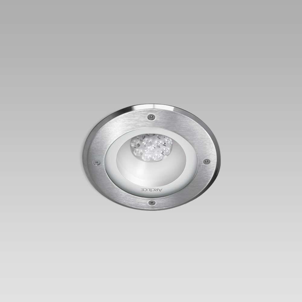ARCLUCE SPA - ACL0327009C-30 RAY-S180 12W RGBW FB INOX TONDA REM-D