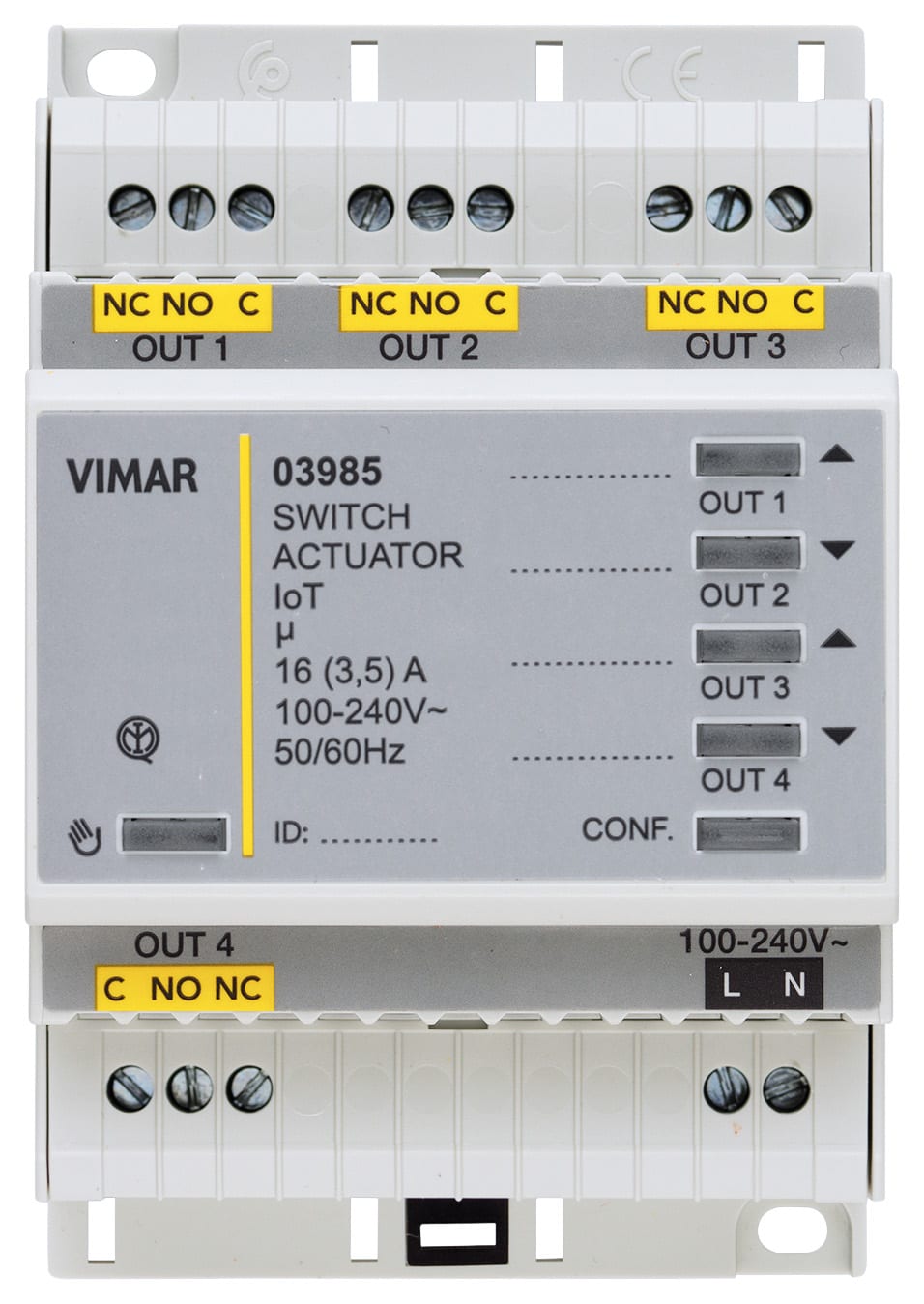 VIMAR SPA - VIW03985 ATTUATORE MULTIF. 4OUT RELE CONNESSO IOT