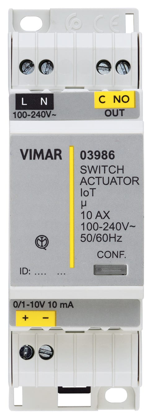 VIMAR SPA - VIW03986 ATTUATORE 0/1-10VDC + RELE CONNESSO IOT