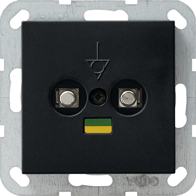 GIRA - GIR0405005 PRESA EQUIPOTENZIALE 2X SYSTEM 55 NERO O