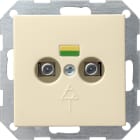 GIRA - GIR040501 PRESA EQUIPOTENZIALE 2X SYSTEM 55 BNC CR