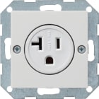GIRA - GGI048703 PRESA 2-P NEMA 5-20 R SYSTEM 55 BNC PURO