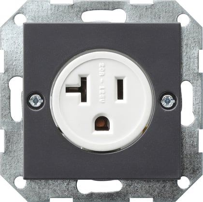 GIRA - GGI048728 PRESA 2-P NEMA 5-20 R SYSTEM 55 ANTRACIT