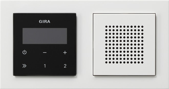GIRA - GIR049572 RADIO RDS IN ALTOPARL. + PLACCA E2