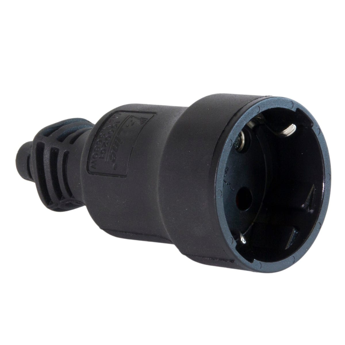 MASTER SRL - MST05091 PRESA IP40 SCHUKO 16A NERA IN GOMMA