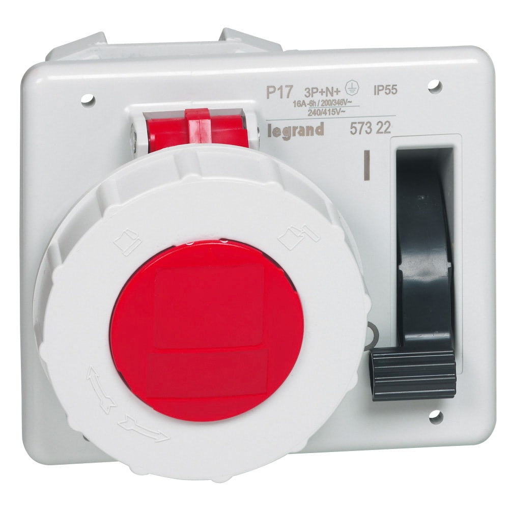 LEGRAND - LEG057322 PRESA INTERB SUPERCOMPATTA IP55 3P+N+T 4