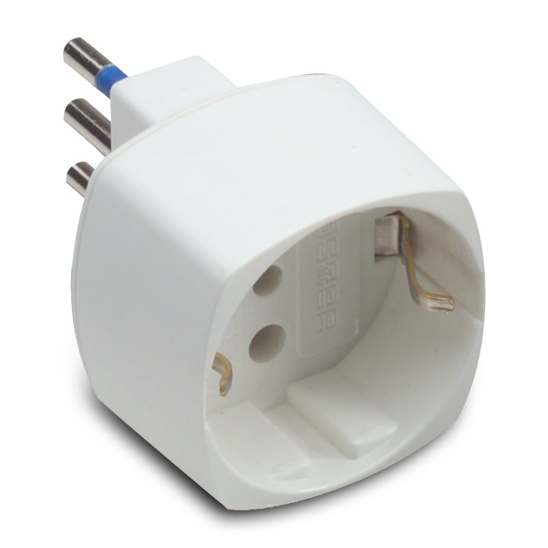 MASTER SRL - MST05871 ADATT.SCHUKO 10A 2P+T BIANCO