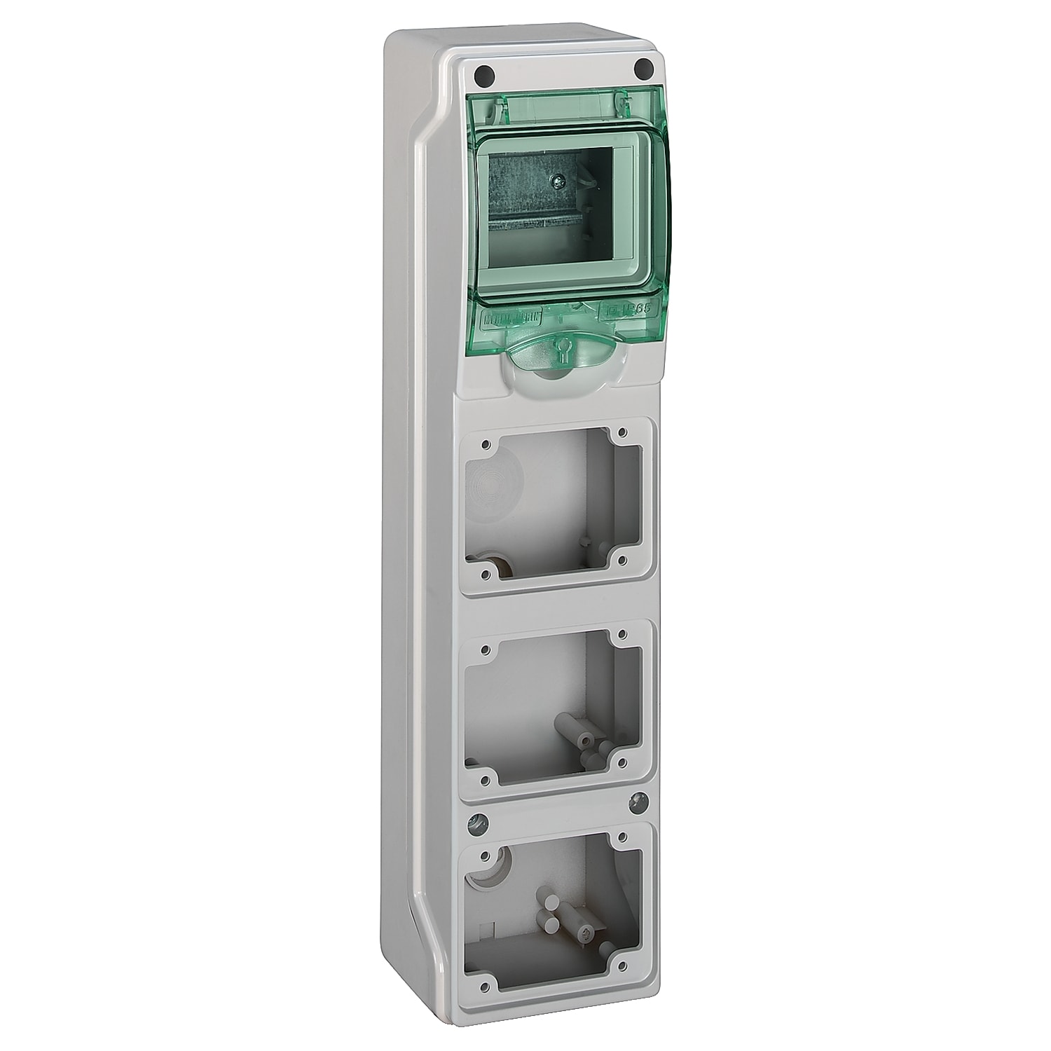 SCHNEIDER ELECTRIC - SNR10362 MiniQuadro Mureva Enclosures IP65 4 moduli 3 prese da incasso
