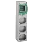 SCHNEIDER ELECTRIC - SNR10362 MiniQuadro Mureva Enclosures IP65 4 moduli 3 prese da incasso