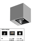 LINEA LIGHT (ILED) - ILD76586W30 CUBIT 16 1L MONO 8,7WAC ON/OFF GG