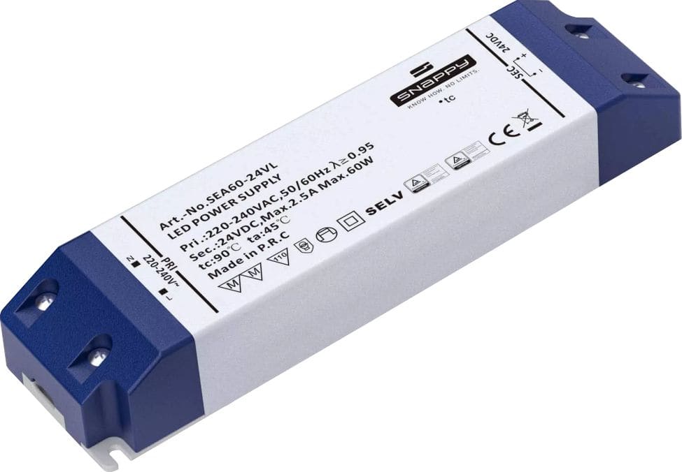 ELCOM SRL - EOWAL00254 DRIVER 24V 60W CLASSE II IP20 (SN)