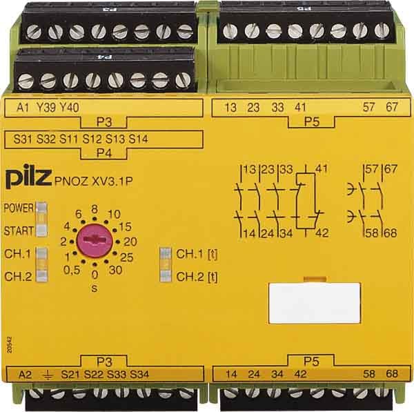 PILZ ITALIA SRL - PIZ777522 PNOZ XV3.1P 3S 24DC 3NA-1NC(I)+2NA(R)