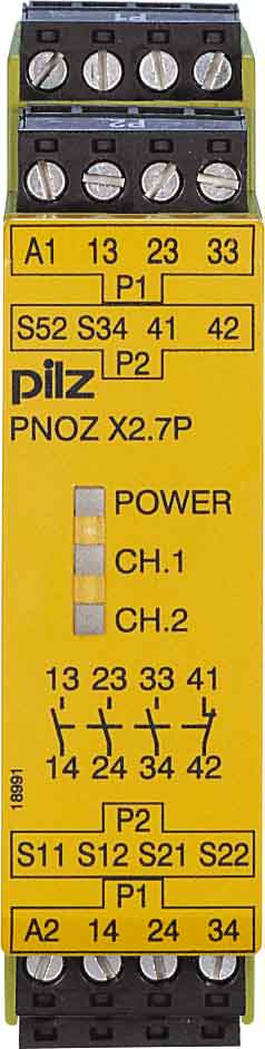 PILZ ITALIA SRL - PIZ777305 PNOZ X2.7P 24AC/DC 3NA+1NC