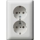 GIRA - GIR078327 DOP.SCHUKO SP + P.CPL. SYSTEM 55 BNC PUR