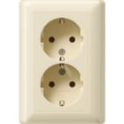 GIRA - GGI078801 DOP.SCHUKO P.CPL. S/GR. MI
