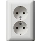 GIRA - GIR078804 SCHUKO DOP. P.CPL. S/GRAFFA MI