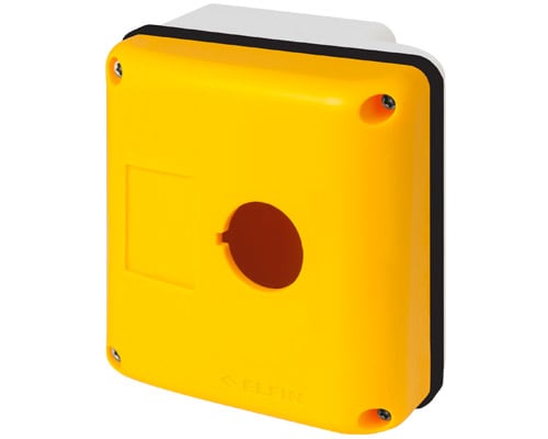 NEW ELFIN SRL - NEW080E90-GP1 PULSANTIERA ERGO.90MM 1 F.C.GIALLO