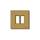 VIMAR SPA - VIW08606.BR PLACCA 2M ALLUM. SCATTO BRONZO