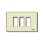 VIMAR SPA - VIW08637.A PLACCA 3M RESINA SCATTO AVORIO