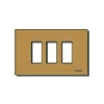 VIMAR SPA - VIW08637.BR PLACCA 3M ALLUM. SCATTO BRONZO