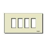 VIMAR SPA - VIW08638.A PLACCA 4M RESINA SCATTO AVORIO