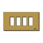 VIMAR SPA - VIW08638.BR PLACCA 4M ALLUM. SCATTO BRONZO