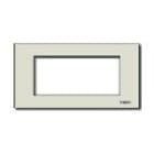 VIMAR SPA - VIW08658 Placca 4Msp allum. scatto oro