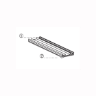 GRAFOPLAST SRL - GRASIT0B15/MT BINARIO ADESIVO NERO 1000X15 MM 35 PZ